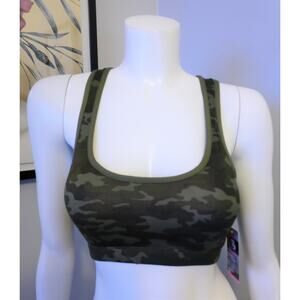 Bra Camouflage Fitness Sports Bra (Size Medium)